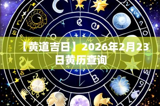 【黄道吉日】2026年2月23日黄历查询