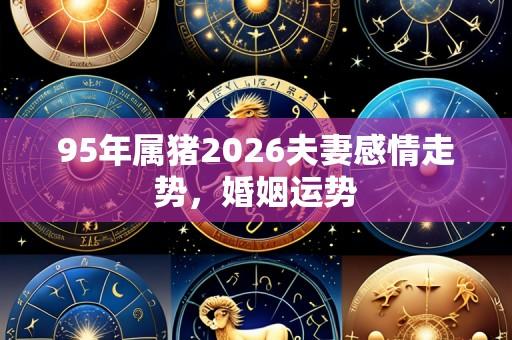 95年属猪2026夫妻感情走势,婚姻运势