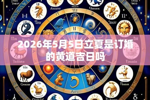 2026年5月5日立夏是订婚的黄道吉日吗