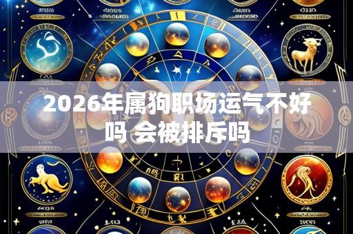 2026年属狗职场运气不好吗 会被排斥吗