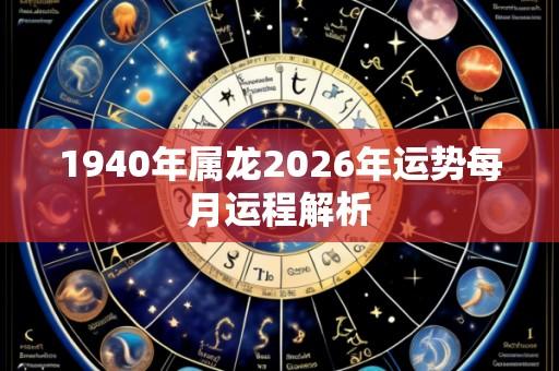 1940年属龙2026年运势每月运程解析