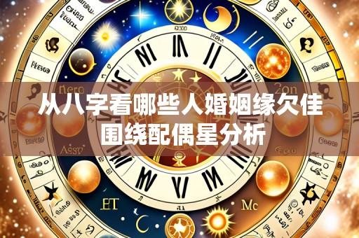 从八字看哪些人婚姻缘欠佳 围绕配偶星分析