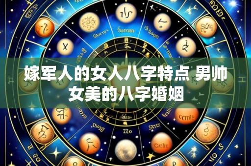 嫁军人的女人八字特点 男帅女美的八字婚姻