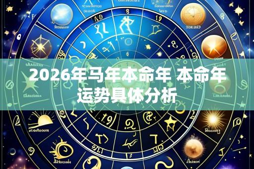 2026年马年本命年 本命年运势具体分析
