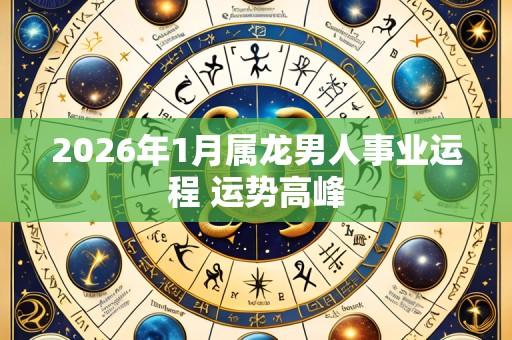2026年1月属龙男人事业运程 运势高峰