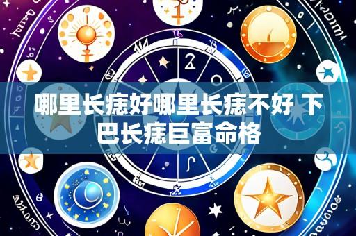 哪里长痣好哪里长痣不好 下巴长痣巨富命格