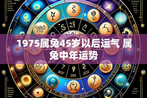 1975属兔45岁以后运气 属兔中年运势