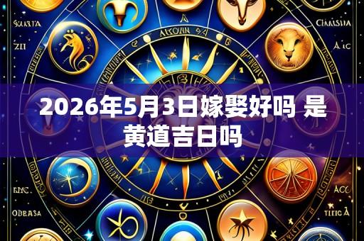 2026年5月3日嫁娶好吗 是黄道吉日吗