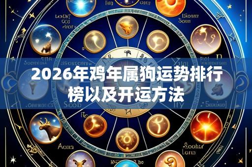 2026年鸡年属狗运势排行榜以及开运方法