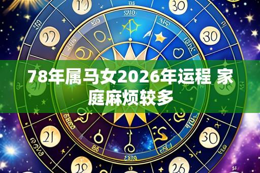 78年属马女2026年运程 家庭麻烦较多