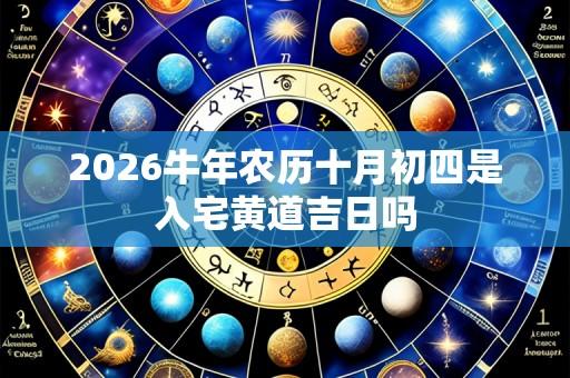2026牛年农历十月初四是入宅黄道吉日吗
