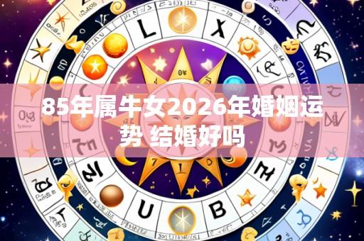 85年属牛女2026年婚姻运势 结婚好吗