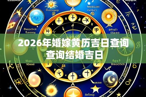 2026年婚嫁黄历吉日查询 查询结婚吉日