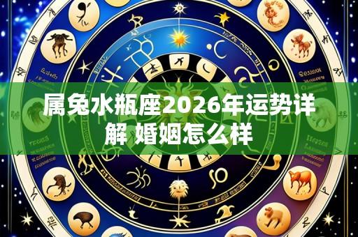 属兔水瓶座2026年运势详解 婚姻怎么样