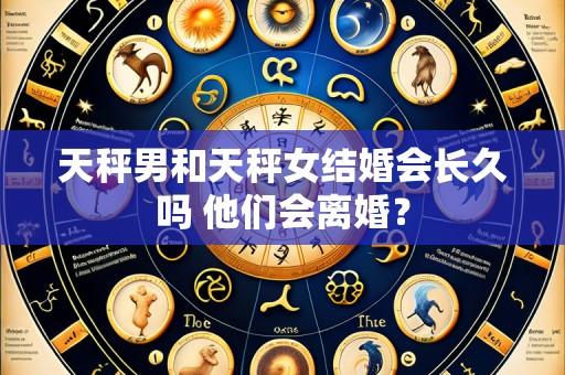 天秤男和天秤女结婚会长久吗 他们会离婚?