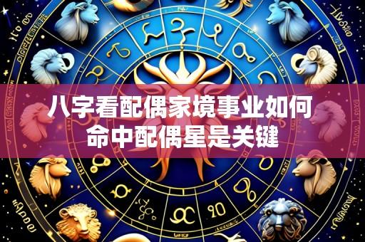 八字看配偶家境事业如何 命中配偶星是关键