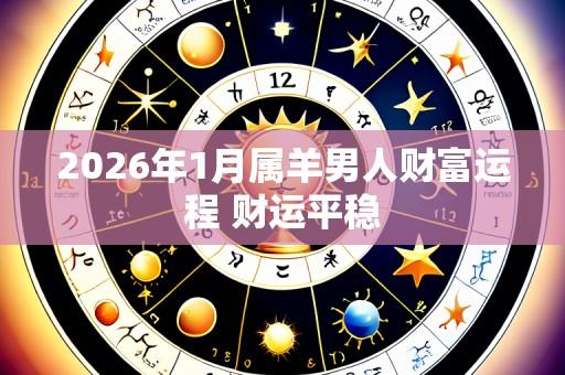 2026年1月属羊男人财富运程 财运平稳