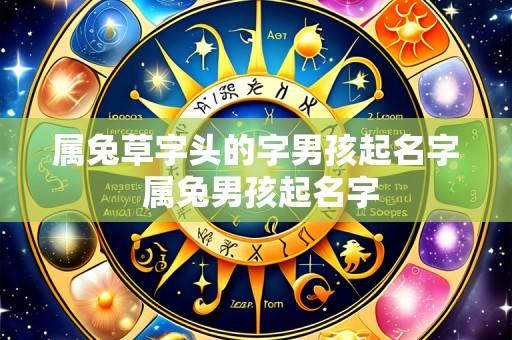 属兔草字头的字男孩起名字 属兔男孩起名字