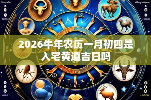 2026牛年农历一月初四是入宅黄道吉日吗