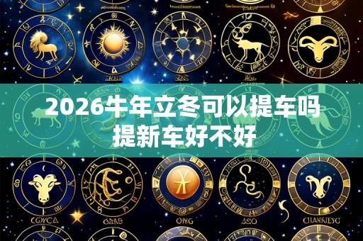 2026牛年立冬可以提车吗 提新车好不好