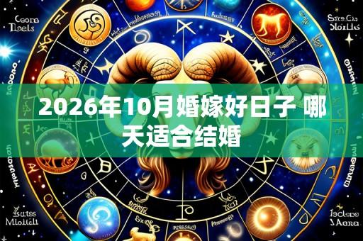 2026年10月婚嫁好日子 哪天适合结婚