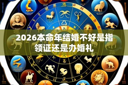 2026本命年结婚不好是指领证还是办婚礼
