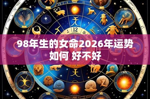98年生的女命2026年运势如何 好不好