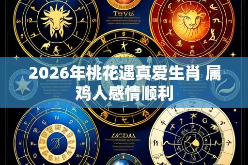 2026年桃花遇真爱生肖 属鸡人感情顺利