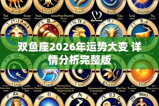 双鱼座2026年运势大变 详情分析完整版
