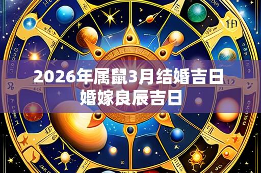 2026年属鼠3月结婚吉日 婚嫁良辰吉日