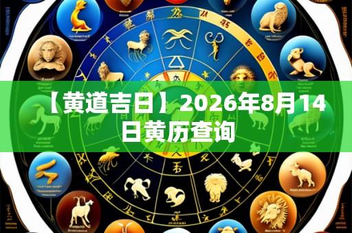 【黄道吉日】2026年8月14日黄历查询