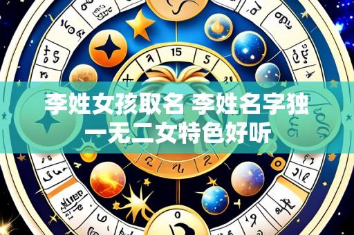 李姓女孩取名 李姓名字独一无二女特色好听