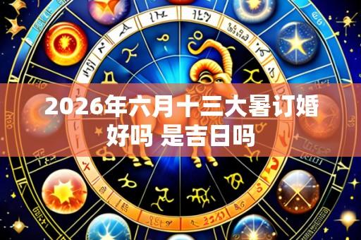 2026年六月十三大暑订婚好吗 是吉日吗