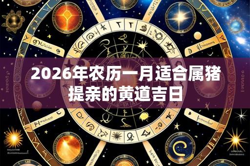2026年农历一月适合属猪提亲的黄道吉日