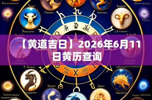 【黄道吉日】2026年6月11日黄历查询