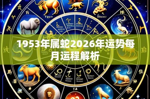 1953年属蛇2026年运势每月运程解析