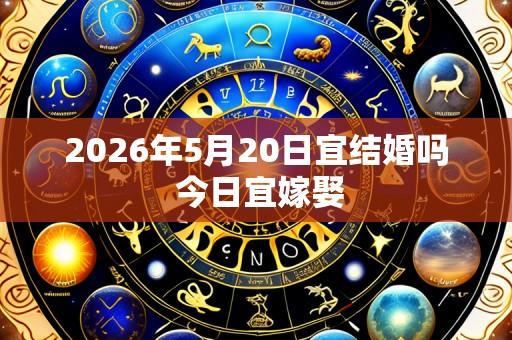2026年5月20日宜结婚吗 今日宜嫁娶