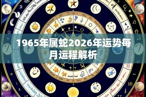 1965年属蛇2026年运势每月运程解析
