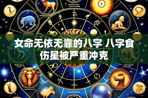 女命无依无靠的八字 八字食伤星被严重冲克