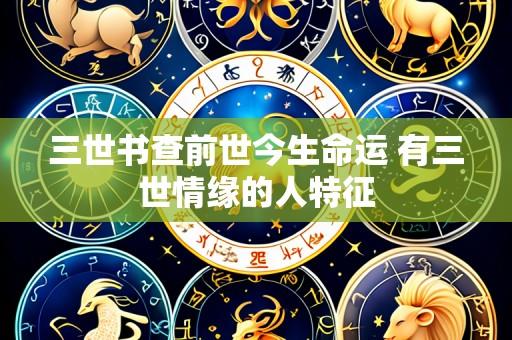 三世书查前世今生命运 有三世情缘的人特征