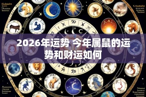 2026年运势 今年属鼠的运势和财运如何
