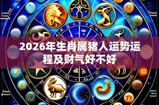 2026年生肖属猪人运势运程及财气好不好