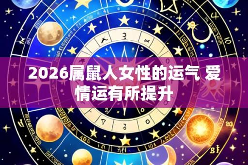 2026属鼠人女性的运气 爱情运有所提升