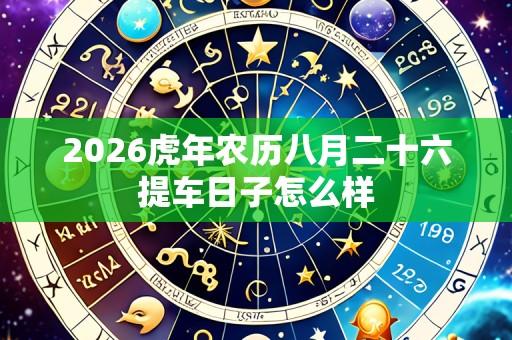 2026虎年农历八月二十六提车日子怎么样