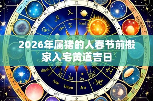 2026年属猪的人春节前搬家入宅黄道吉日