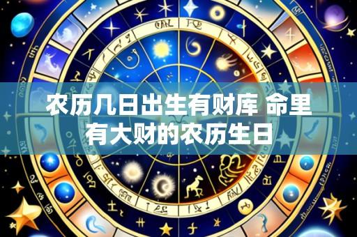 农历几日出生有财库 命里有大财的农历生日