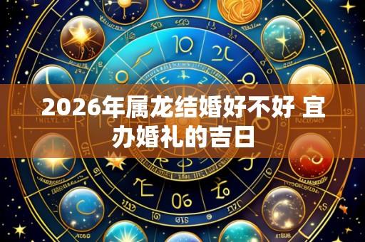 2026年属龙结婚好不好 宜办婚礼的吉日