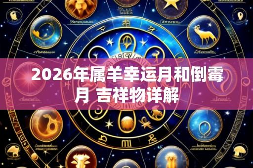 2026年属羊幸运月和倒霉月 吉祥物详解