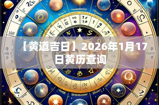 【黄道吉日】2026年1月17日黄历查询