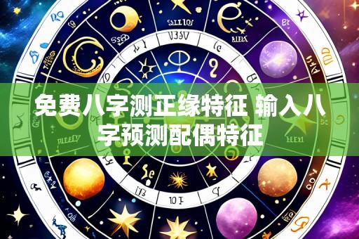 免费八字测正缘特征 输入八字预测配偶特征